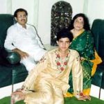 Sourav Ganguly with his parents