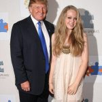 Tiffany Trump with her father Donald Trump
