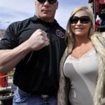 Brock Lesnar with wife Sable