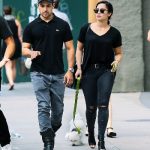 Demi Lavato on a stroll with Wilmer Valderrama