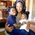 Laila Ali with her children