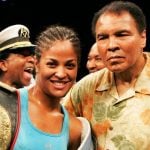 Laila Ali with her father