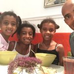 Meb with his daughters