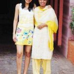 Pooja Chopra with her mother