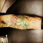 Randy Orton daughter name tattoo on forearm