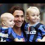 Zlatan with his children