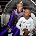 Asamoah Gyan and son Floyd Gyan