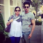 Harman Virk with his mother
