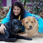 Karuna Pandey with dogs