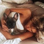 Kayla Reid with her pet dog