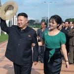 Kim Jong-un with his wife Ri sol ju