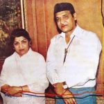 Lata Mangeshkar with Bhupen Hazarika
