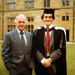 Malcolm Turnbull with his father Bruce during his Graduation