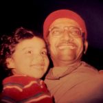 Manan Desai childhood photo with his father