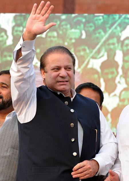 Nawaz Sharif in Rally in Pakistan