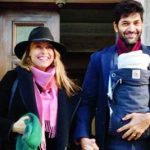 Purab Kohli with his wife and Daughter