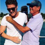 Richie Strahan with his father