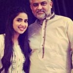 Saboor Ali with her father
