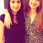 Saboor Ali with her sister