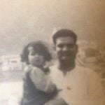 Sandhya childhood picture with her father