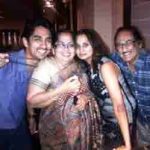Siddharth with his parents and sister