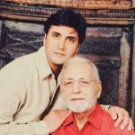 Adnan Siddiqui with his father