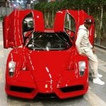 Floyd Mayweather with Ferrari Enzo