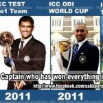 MS Dhoni Trophies for Indian team