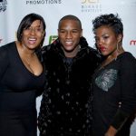 Mayweather with his sisters Deltricia and Fannie Orr