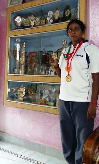 She was the part of the Indian team which won the gold medal in South Asian games.