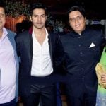 Rohit Dhawan with his parents and brother
