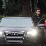 Orlando Bloom with Audi A8