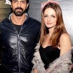 Arjun Rampal with Suzanne Khan