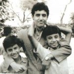 Ashish Kaul with his father and brother