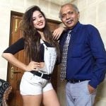 Ketika Sharma with her Father