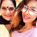 Neha Malik with her mother