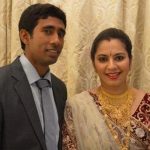 Wriddhiman Saha with wife