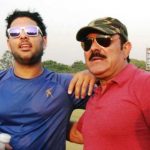 Yuvraj Singh with his father