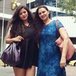 Ketika Sharma with her Mother