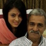 Anjana Sukhani with her father
