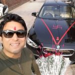 Chandan Prabhakar with his BMW 3 series
