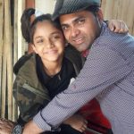 Ditya Bhande with her father