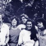 George Michael with his parents and sisters