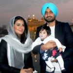 Harbhajan Singh and Geeta Basra with their daughter Hinaya Heer Plaha