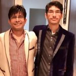 Kamaal R Khan with his son