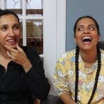 Lilly Singh with her sister Tina Singh