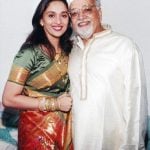 Madhuri Dixit with her father