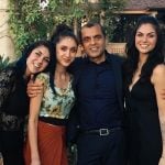 Yousaf sisters with their father