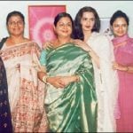 Actress Rekha with her sisters