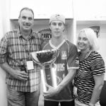 Chris Lynn with his Parents